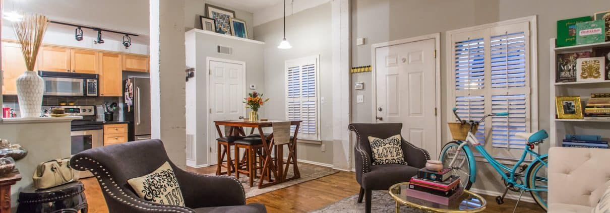 Virginia-Highland Loft Condo For Sale - Living Area at 1026 St Charles Av, Unit 10, Atlanta, GA