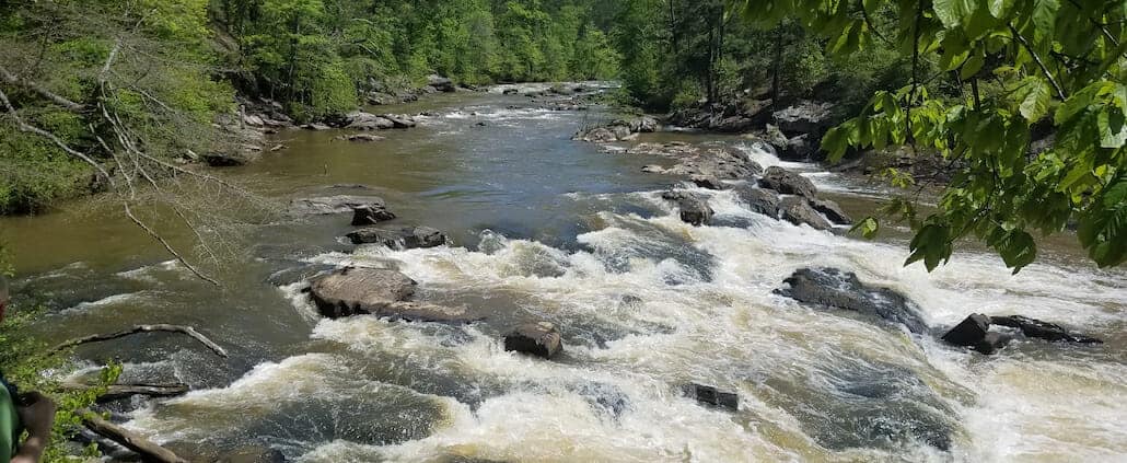 Best Nature Escapes Near Atlanta, GA - Sweetwater Creek rapids